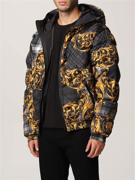 versace mens parka|versace jeans couture jacket men's.